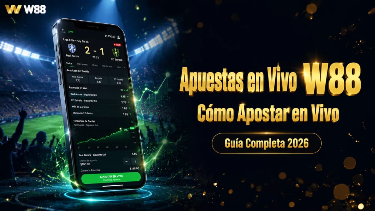 Apuestas en Vivo W88 — Cómo Apostar Mientras Juega el Partido