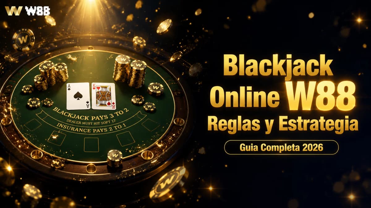 Blackjack Online en W88 — Reglas, Estrategia Básica y Conteo de Cartas