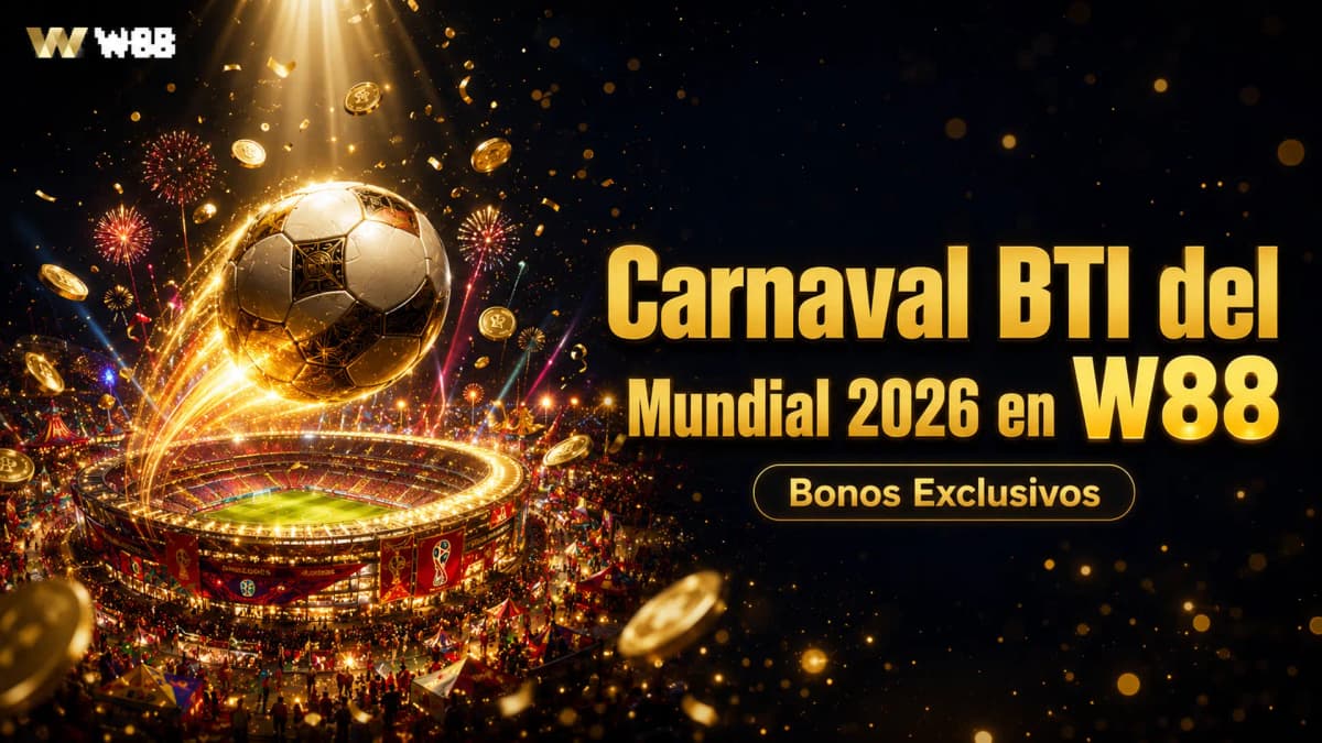Carnaval BTI del Mundial 2026 en W88 — Bonos Exclusivos durante Todo el Torneo