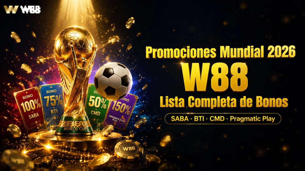 Promociones Mundial 2026 en W88 — Lista Completa de Bonos y Concursos