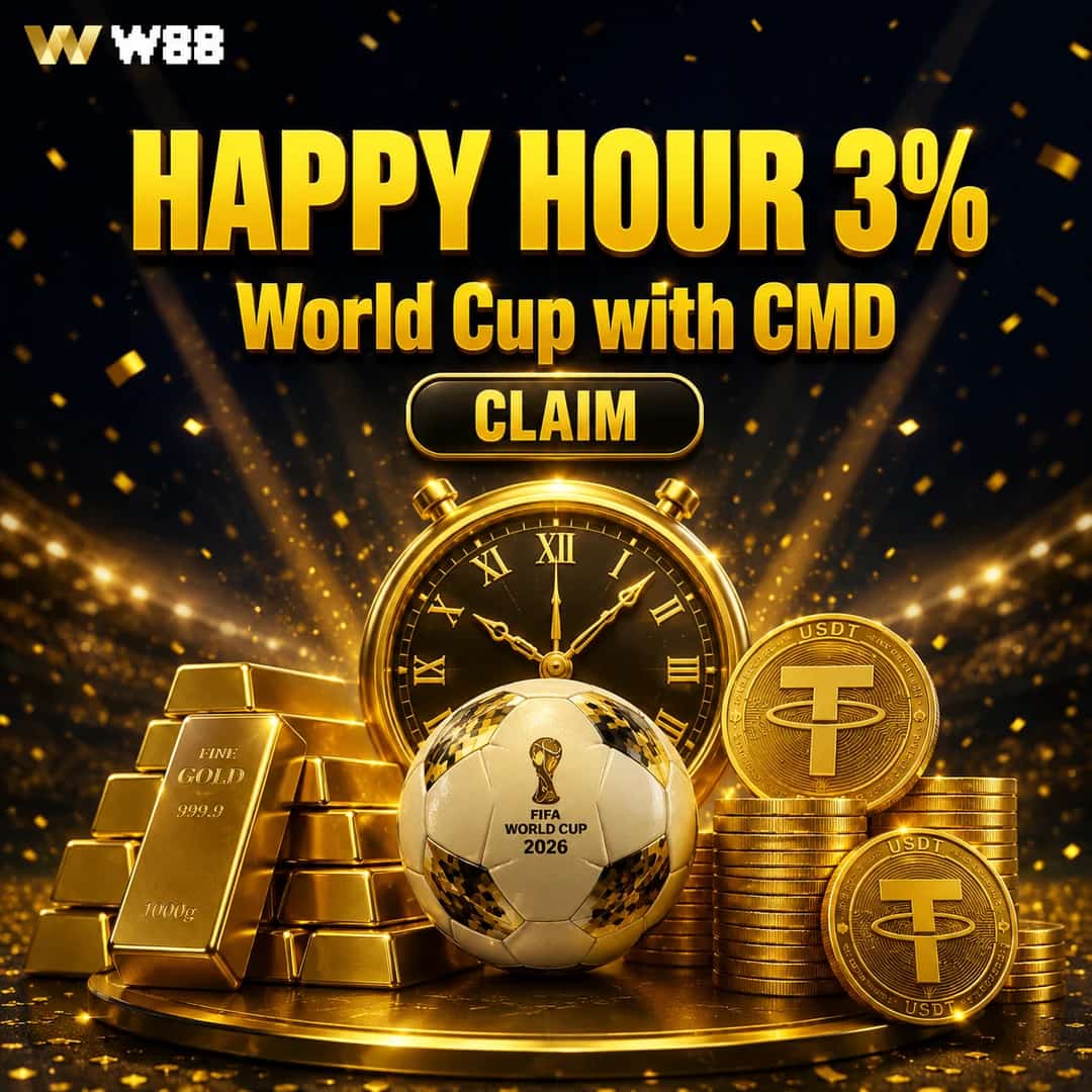 Happy Hour Get 3% World Cup Season with CMD